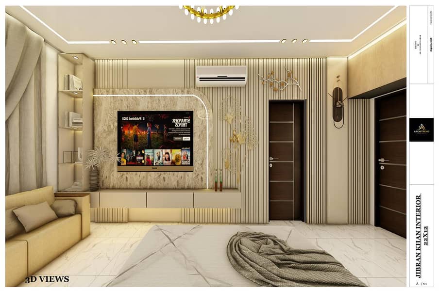 Interior design with layout 1