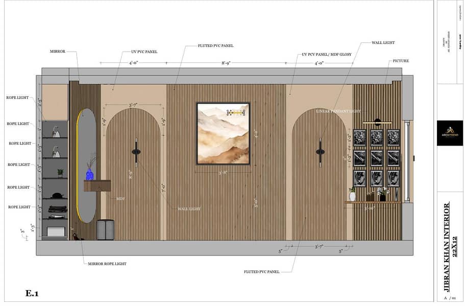 Interior design with layout 2