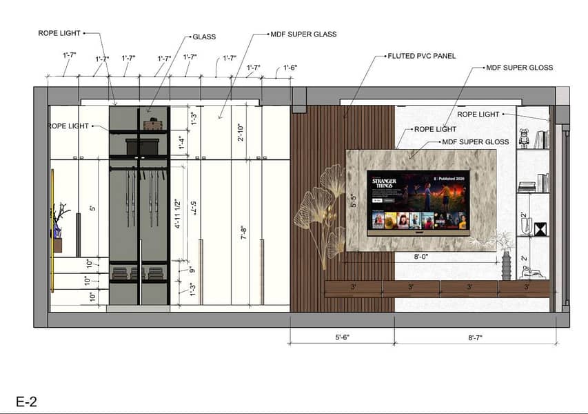 Interior design with layout 10