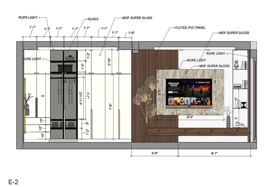 Interior design with layout 14