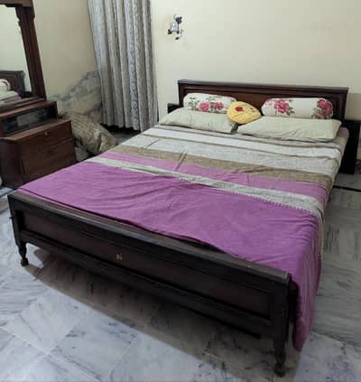 Solid Wooden Bed in Very Good Condition