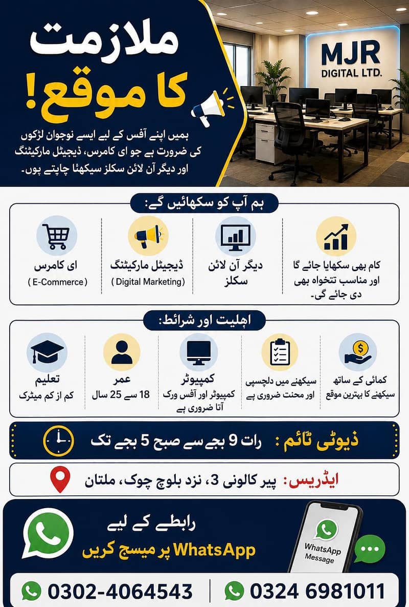 ملازمت کا موقع 0