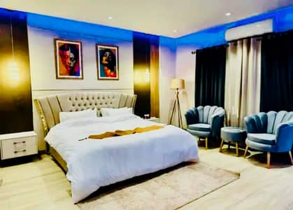 1 bed luxury Designer apartment fully furnished super hot location bahria town