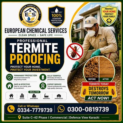 Termite proofing | General Fumigation | Pest Control Services.