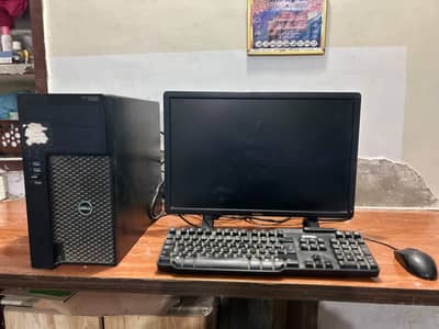 Complete Desktop pc setup for sale-Dell precision towerwith 22"monitor