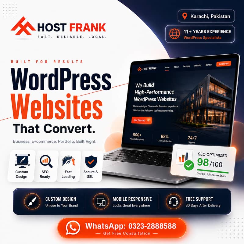 WordPress Website Development Karachi | Business, E-commerce 0