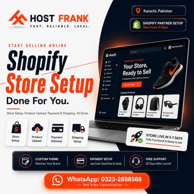 Shopify Store Setup Karachi | Product Upload & Payment