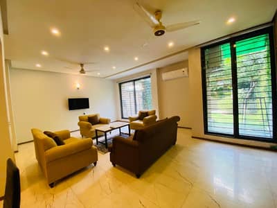 Brand New Ground Portion Luxurious Fully Furnished With Lawn For Rent