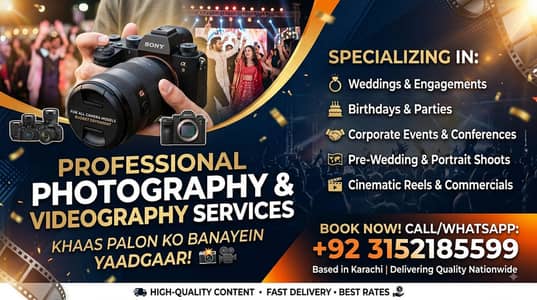 Photography and videography services