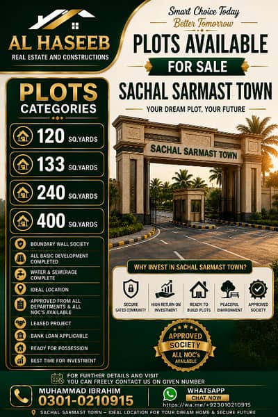 Plots Available For Sale