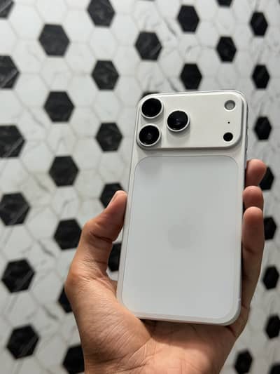 Apple iPhone XR converted into 17 pro silver PTA aproved