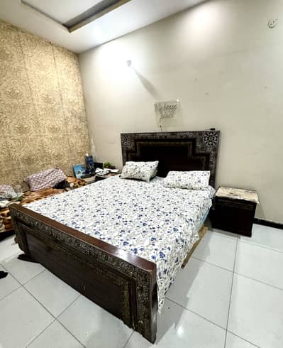 King Size Bed Set with Side Table & Dressing table With Mirror