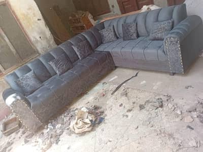 Lshap Sofa set with warranty