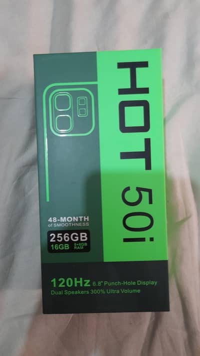 Hot 50i 256/12 GB Boxes Packed Mobile 2 Days Only Used