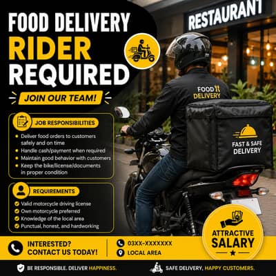 Restaurant Rider Required