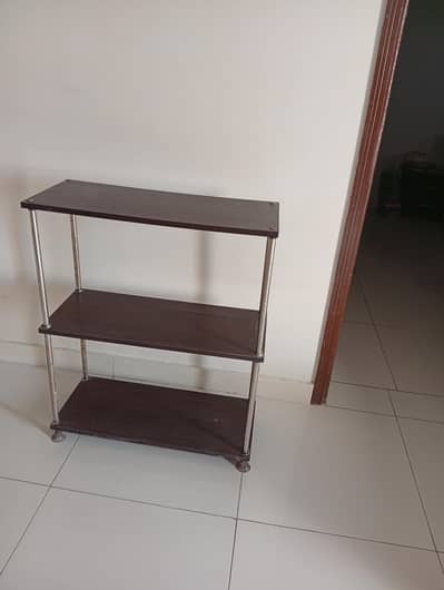wooden shelf