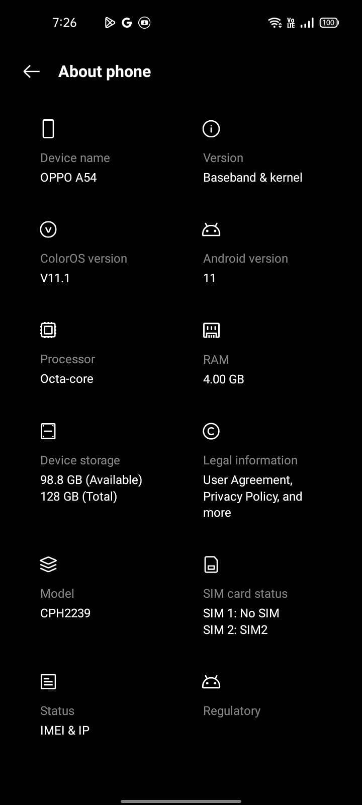 OPPO A54 3