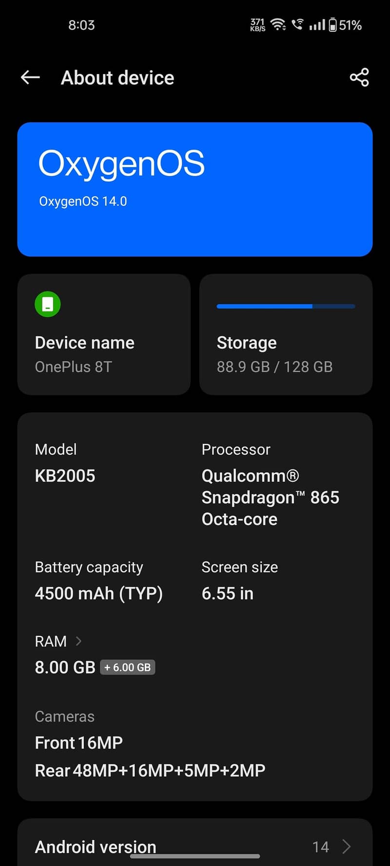 One Plus 8T 1