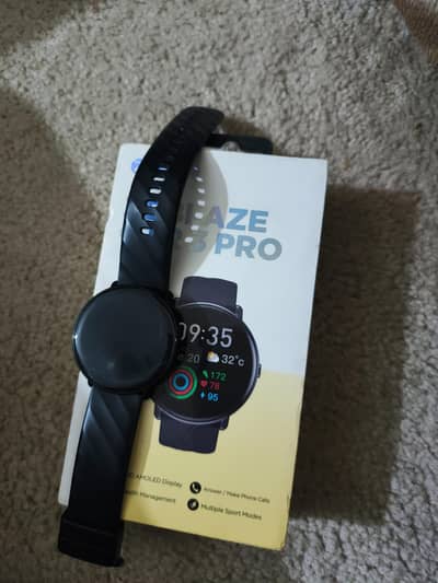 zeblaze GTR 3 pro smart watch amoled display 316L stainless steel