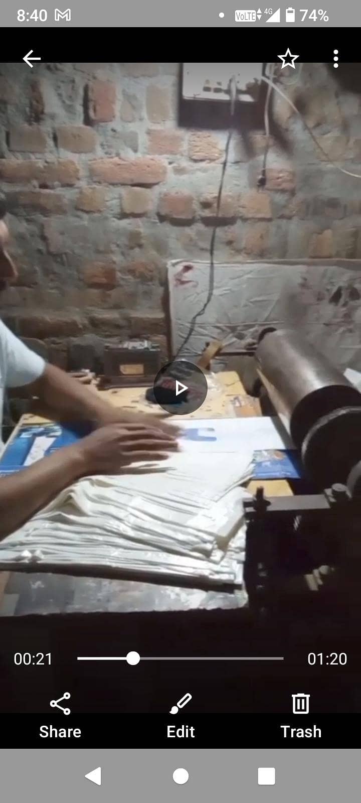 Single Color Flexo Printing Machine 2