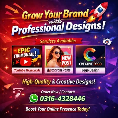 PROFESSIONAL GRAPHIC DESIGN SERVICES | SOCIAL MEDIA ADS , LOGO DESIGNS