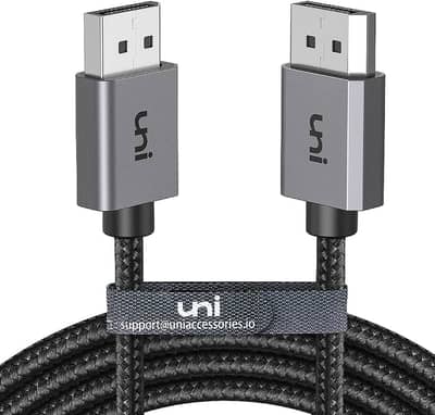 uni DisplayPort Cable 10 FT, 3m (4K@60Hz, 2K@165Hz/144Hz), 4K Display