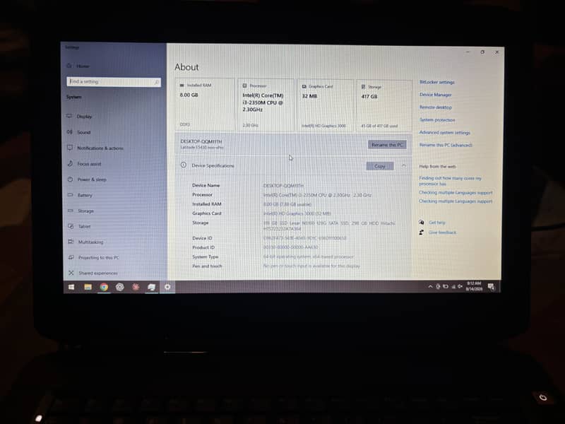 Dell Latitude E5430 7