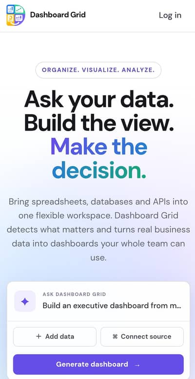 Job in Dashboard Grid Pakistan