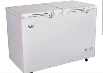 Haier Freezer full size 545 dubble door just box open