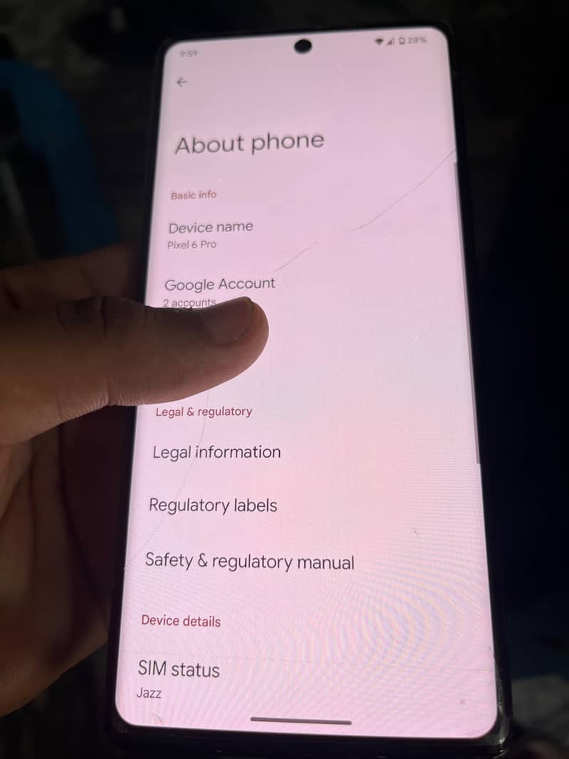 Google Pixel 6 Pro 6