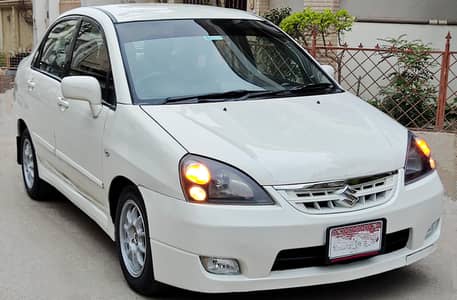 SUZUKI LIANA LXI SPORTS 1.3CC CHILLED AC OEM RIMS {LIKE GENUINE CAR}