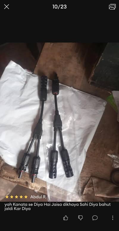 MC4 y connectors for solar panels wiring jointing  imported lot itams