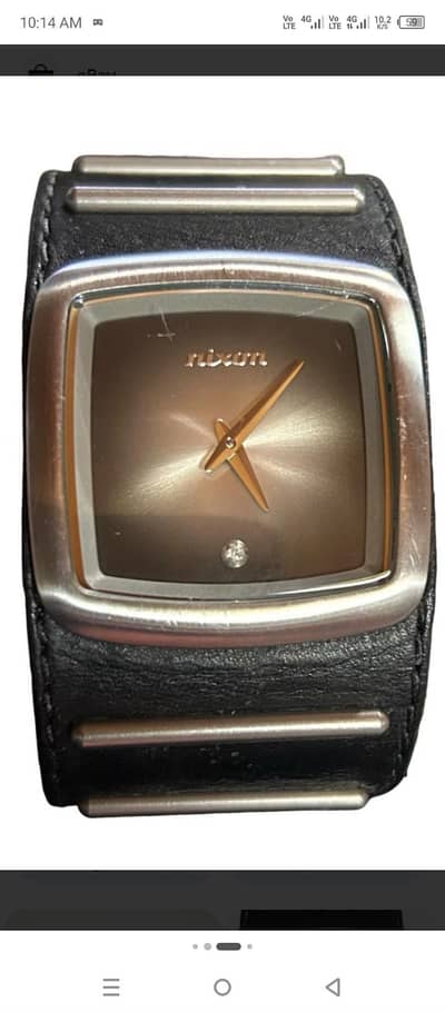 nixon real diamond watch