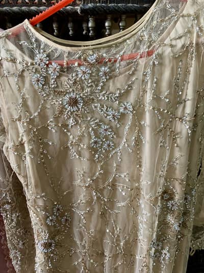 Only one time wear full golden walima dress