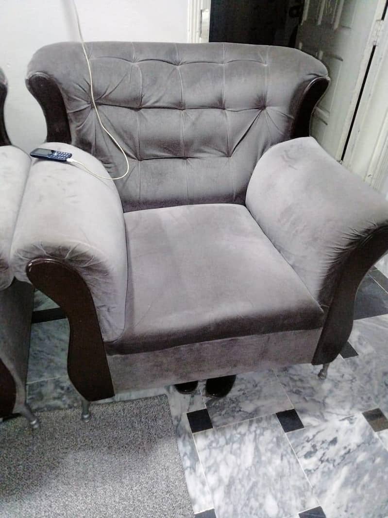 Grey colour sofa set 1