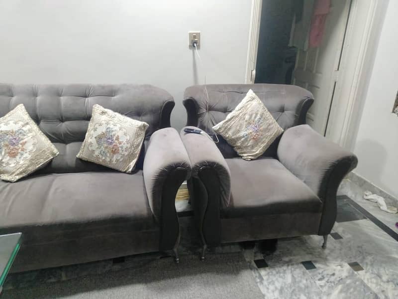 Grey colour sofa set 2