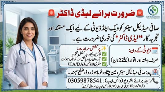 Need Lady Doctor for clinic