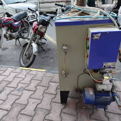 Gas boiler steam press machine with tabel
