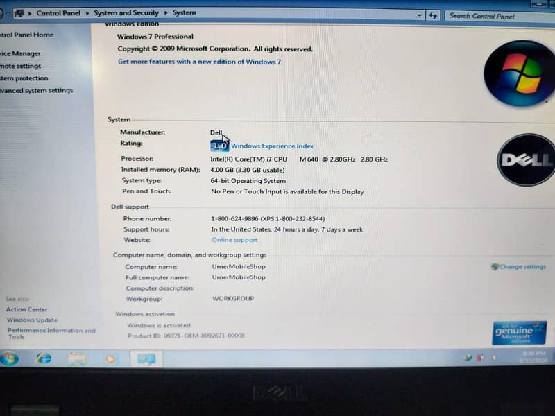 DELL core i7 3