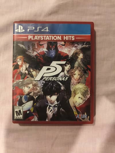 Persona 5 PS4, PlayStation Hits Red Box Edition.