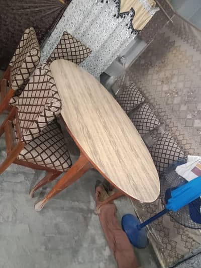 Dinning table with chairs urgent sale