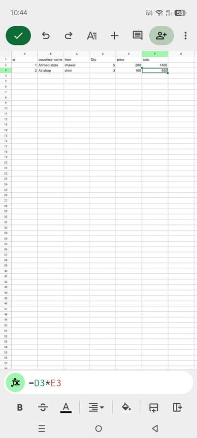 I Will Do Excel & Google Sheet Data Entry With Formulas