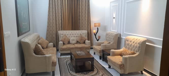 7 seater sofa and side table