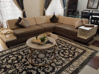 Sofa with table