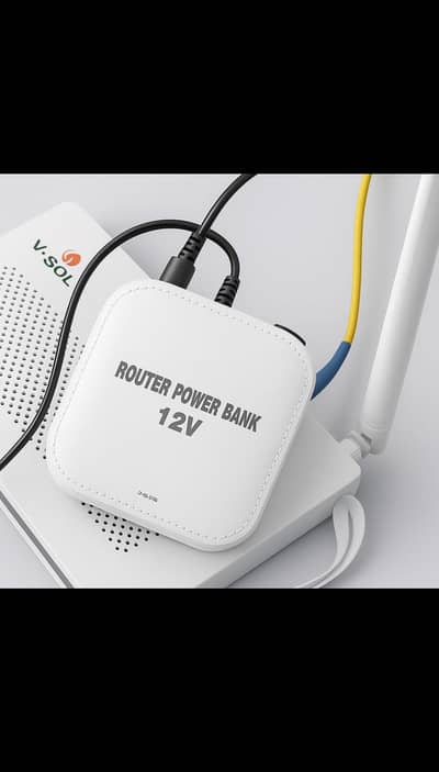 WiFi router UPS power bank with 12V input 12v 2A Adapter