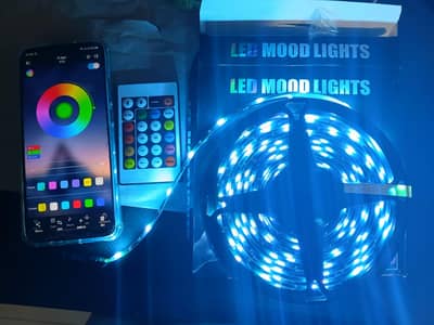 App controlled + remote RGB Led strip lights for celing