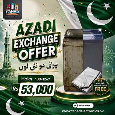 HAIER AUTOMATIC TOP LOAD WASHING MACHINE Model 10KG