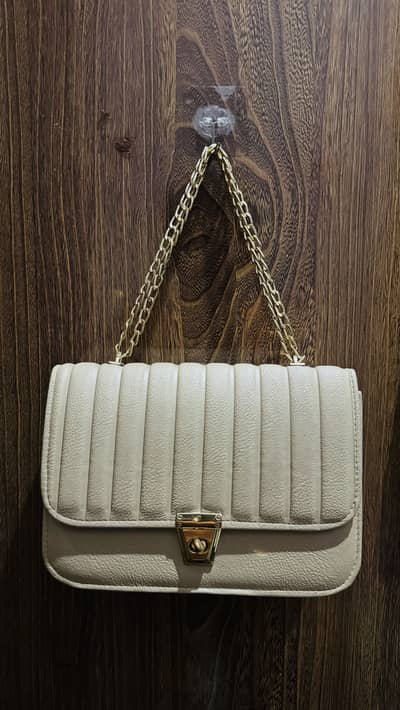Beige Shoulder Bag