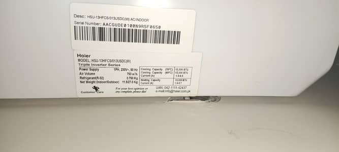 hair Ac 1 tone 1 year used only