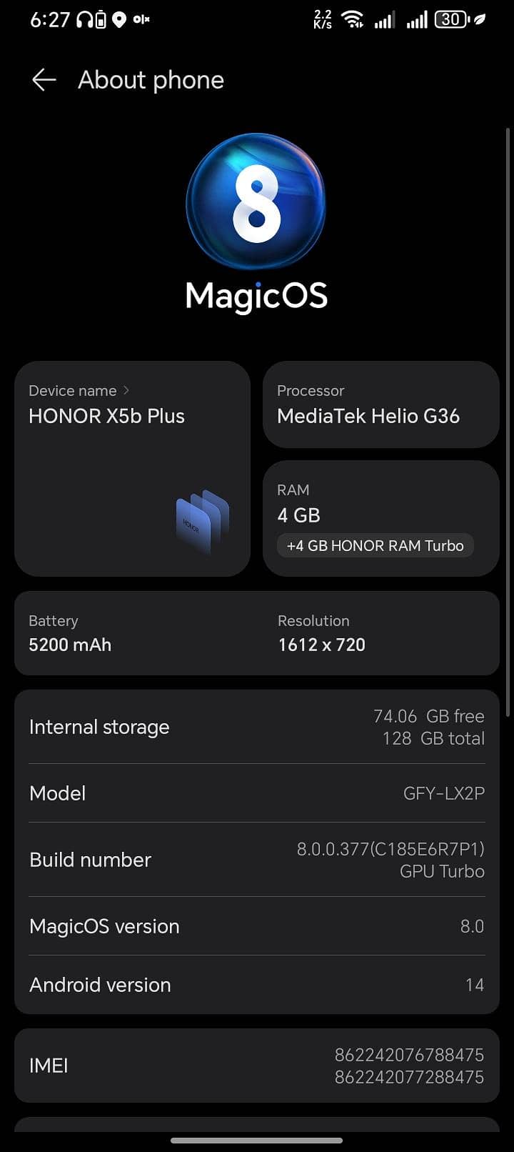 Honor X5b Plus 1